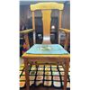Image 5 : Wooden Dining Table with Five Assorted Chairs