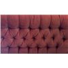 Image 5 : Two-Seater Red Tufted Upholstered Loveseat Sofa