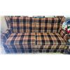 Image 2 : Vintage Mid-Century Plaid Hide A Bed Sofa