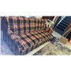 Image 3 : Vintage Mid-Century Plaid Hide A Bed Sofa