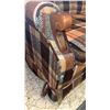 Image 4 : Vintage Mid-Century Plaid Hide A Bed Sofa