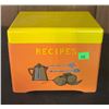 Image 7 : 3 Square Tapered Leg Tables and Metal Recipe Box