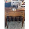 Image 3 : Singer Model 401A Sewing Machine with Cabinet and Drawers