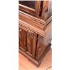 Image 5 : Solid Wood China Cabinet With Glass Doors and Ornate Detailing