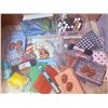 Image 1 : Craft Lot with Acrylic Paints, Yarn, Fabric, Doll Heads, and Tools