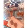 Image 3 : Craft Lot with Acrylic Paints, Yarn, Fabric, Doll Heads, and Tools