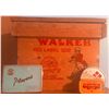 Image 1 : Walker Red Label Wood Crate With Tobacco Tins