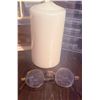Image 4 : Sewing Notions Organizer Lots With Thread, Candle, Glasses