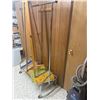 Image 2 : Wood Coat Tree, Chrome Garment Rack and Carpet Rug Samples