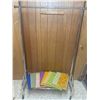 Image 3 : Wood Coat Tree, Chrome Garment Rack and Carpet Rug Samples