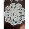 Image 10 : Antique Linens, Doilies, and E.W. Nelson Camrose Wood Box