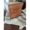 Image 11 : Antique Linens, Doilies, and E.W. Nelson Camrose Wood Box