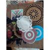 Image 5 : Antique Linens, Doilies, and E.W. Nelson Camrose Wood Box