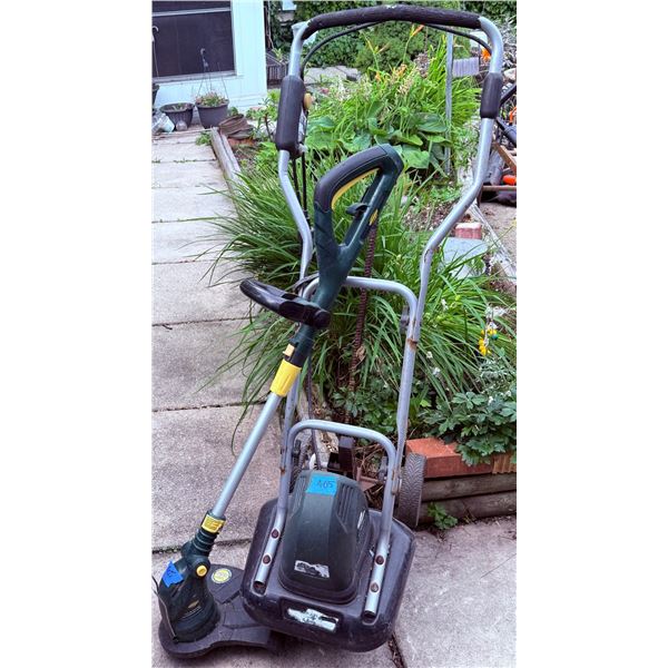 Yardworks Electric String Trimmer and Reel Mower