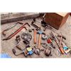 Image 1 : Hand Tools Including Braces, Hammers, and Die Grinder