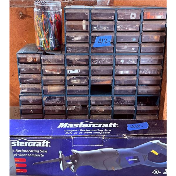 Mastercraft Reciprocating Saw and Multi-Drawer Storage Organizer