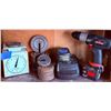 Image 1 : Soehnle Scale, Metal Weights, Craftsman 13.2V Drill With Charger