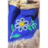 Image 2 : Beaded Suede and Wool Moccasins with Fur Trim