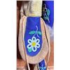 Image 3 : Beaded Suede and Wool Moccasins with Fur Trim