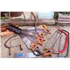 Image 1 : Hand Saw and Bow Saw Assortment with Miter Box and Sickle