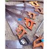 Image 4 : Hand Saw and Bow Saw Assortment with Miter Box and Sickle