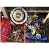 Image 1 : Miscellaneous Garage Tools, Cables, and Chevy Hubcap