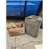 Image 2 : Canadian Industries Ammo Crate, Military Jerry Can, Gloves, and Rods