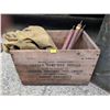 Image 3 : Canadian Industries Ammo Crate, Military Jerry Can, Gloves, and Rods