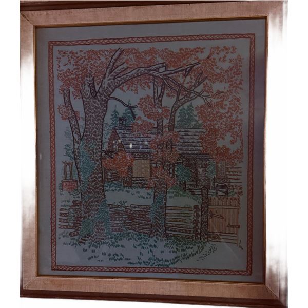 Framed Signed Silk Screen Print by Muriel Atkinson, 1964