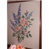 Image 3 : Woven Straw Tote with Embroidered Floral Design and Framed Floral Needlework
