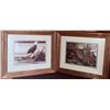 Image 1 : Framed Wildlife Art Prints Featuring Bald Eagle and Forest Scene