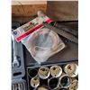 Image 8 : Hand and Power Tool Lot With Sockets, Wrenches, Hole Saws