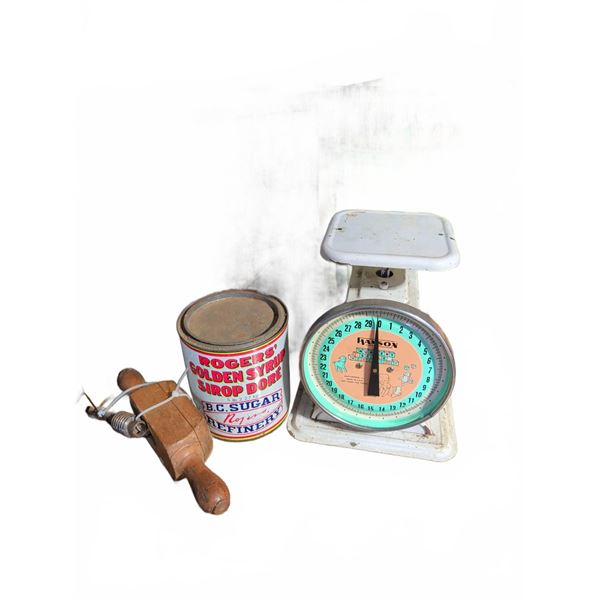 Antique Collectibles - Tins Weigh Scale & More