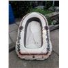 Image 6 : Inflatable Boat With Oars, Life Jackets, Pump, And Boat Cushions