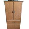 Image 1 : Wooden Armoire With Seasonal Assortment of Decorations