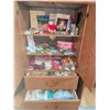 Image 3 : Wooden Armoire With Seasonal Assortment of Decorations