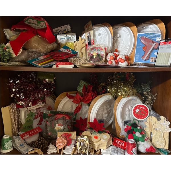 Christmas and Craft Supplies Lot