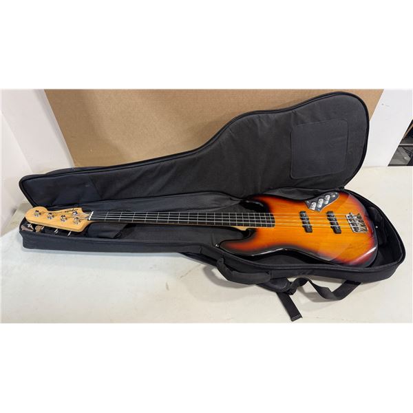 Squier by Fender 4-String Electric Jazz Bass w/ Soft Case