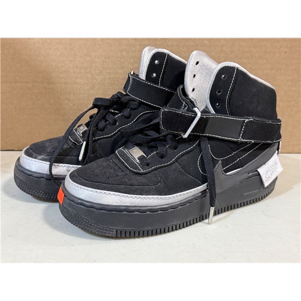 Nike x Rox Brown Air Force 1 Jester High Sneakers w/ Rose Accents