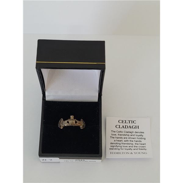 Sterling Silver Celtic Cladagh Ring