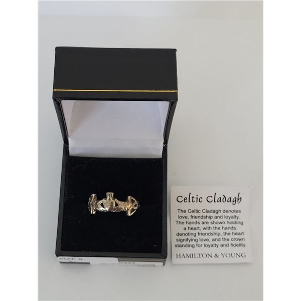 Sterling Silver Celtic Cladagh Ring