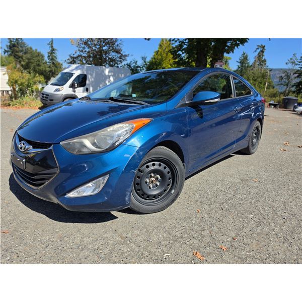 "REPO UNIT" DUNCAN - 2013 HYUNDAI ELANTRA BLUE 153139 KMS - 023185-3