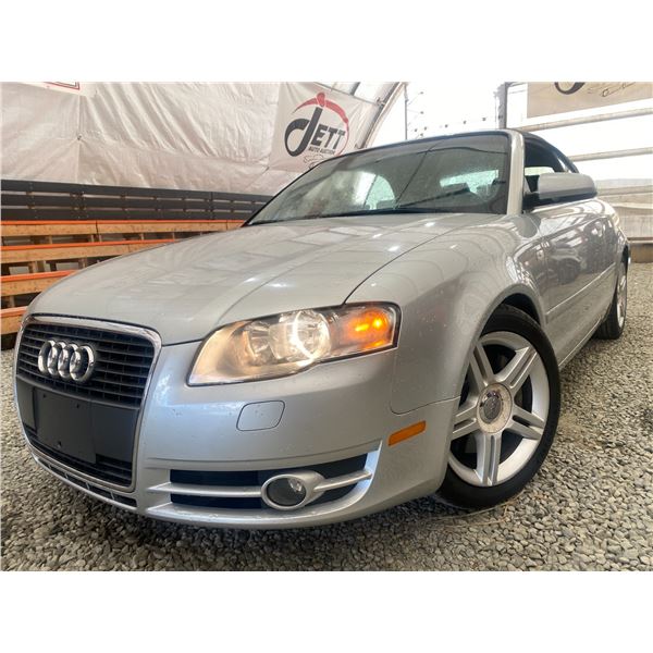 "NO RESERVE" 2007 AUDI A4 GREY 124843 KMS - 016145-3