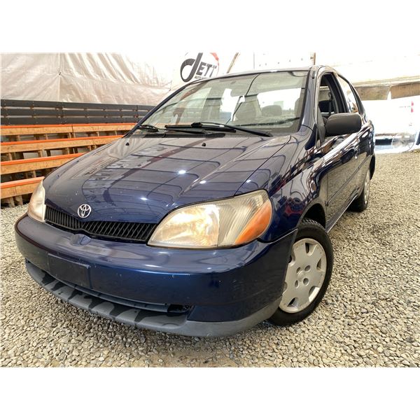 "NO RESERVE" - 2002 TOYOTA ECHO BLUE 307404 KMS - 230909-3