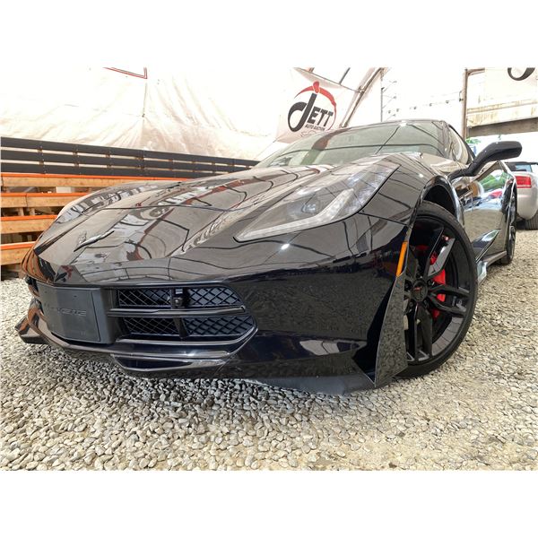 PARKSVILLE - 2019 CHEVROLET CORVETTE BLACK 68299 KMS - 105888-3