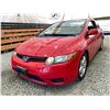 Image 2 : PARKSVILLE - 2008 HONDA CIVIC RED 170037 KMS - 002886-3