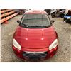 Image 7 : PARKSVILLE - "NO RESERVE" 2004 CHRYSLER SEBRING RED 208097 KMS - 149119-2