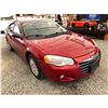 Image 9 : PARKSVILLE - "NO RESERVE" 2004 CHRYSLER SEBRING RED 208097 KMS - 149119-2