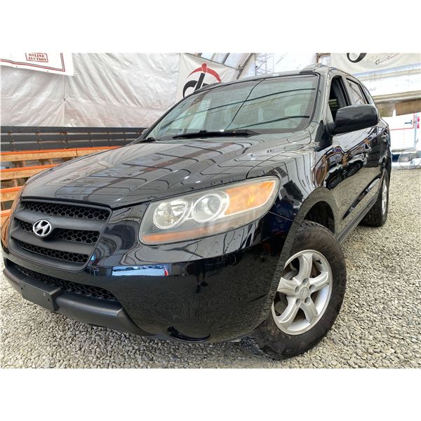 PARKSVILLE - "NO RESERVE" 2007 HYUNDAI SANTA FE BLACK 315702 KMS - 019354-2