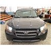 Image 6 : PARKSVILLE - "NO RESERVE" 2007 HYUNDAI SANTA FE BLACK 315702 KMS - 019354-2